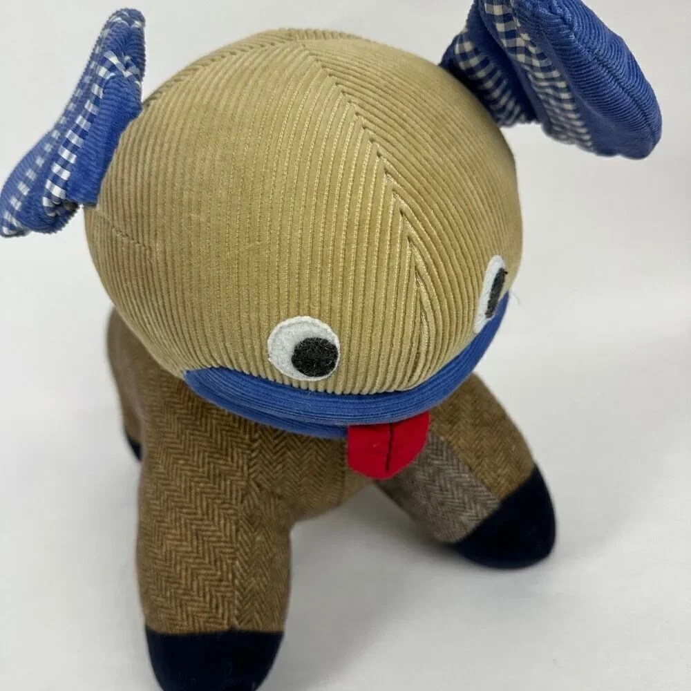 Pottery Barn Kids Tweed Corduroy Plush Puppy Dog 14